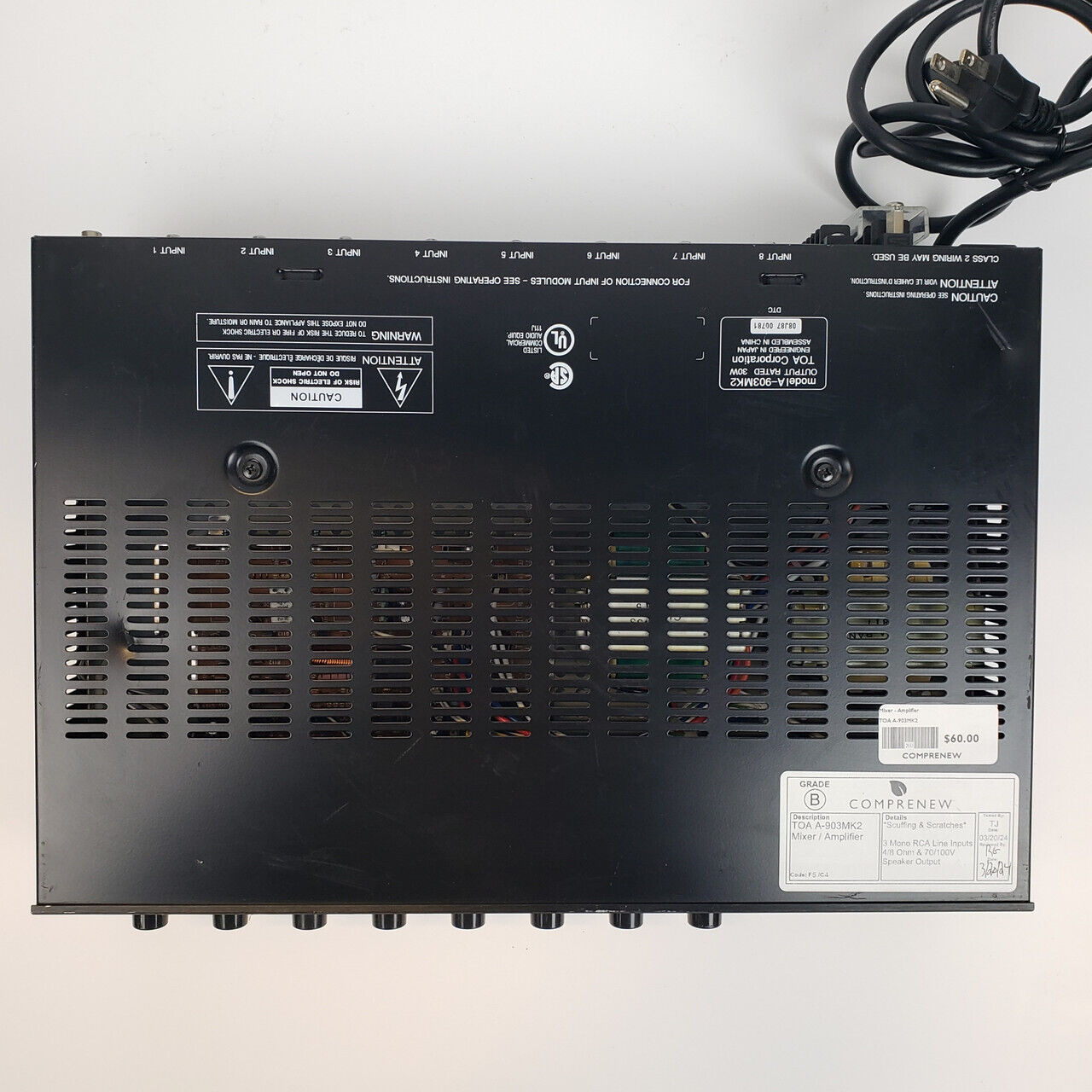 TOA A-903MK2 Mixer/Amplifier | Grade B - ShopComprenew