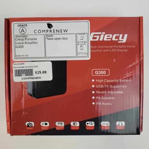 Giecy G300 Portable Voice Amplifier/Bluetooth Speaker | Grade A - ShopComprenew