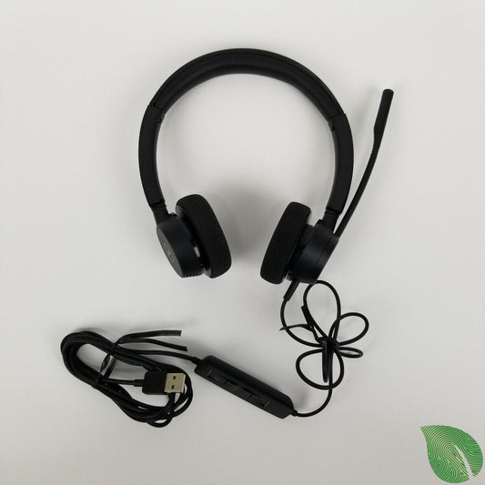 Dell Plantronics BW3320-M Wired USB-A Headset | Grade A - ShopComprenew