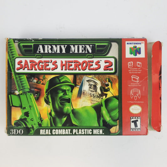 Nintendo 64 Game - Army Men: Sarge's Heroes 2 | Grade A