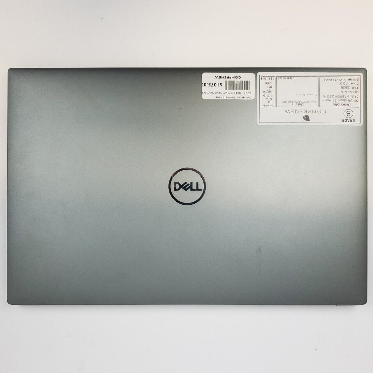 Dell Precision 5570 Win 11 Home i9-12900H 32GB RAM 512GB NVMe 8GB GPU | Grade B