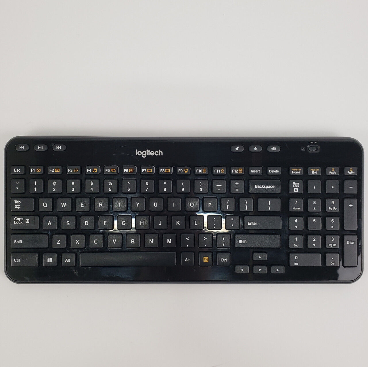 Logitech K360 Y-R0042 Glossy USB Wireless Keyboard | Grade A - ShopComprenew