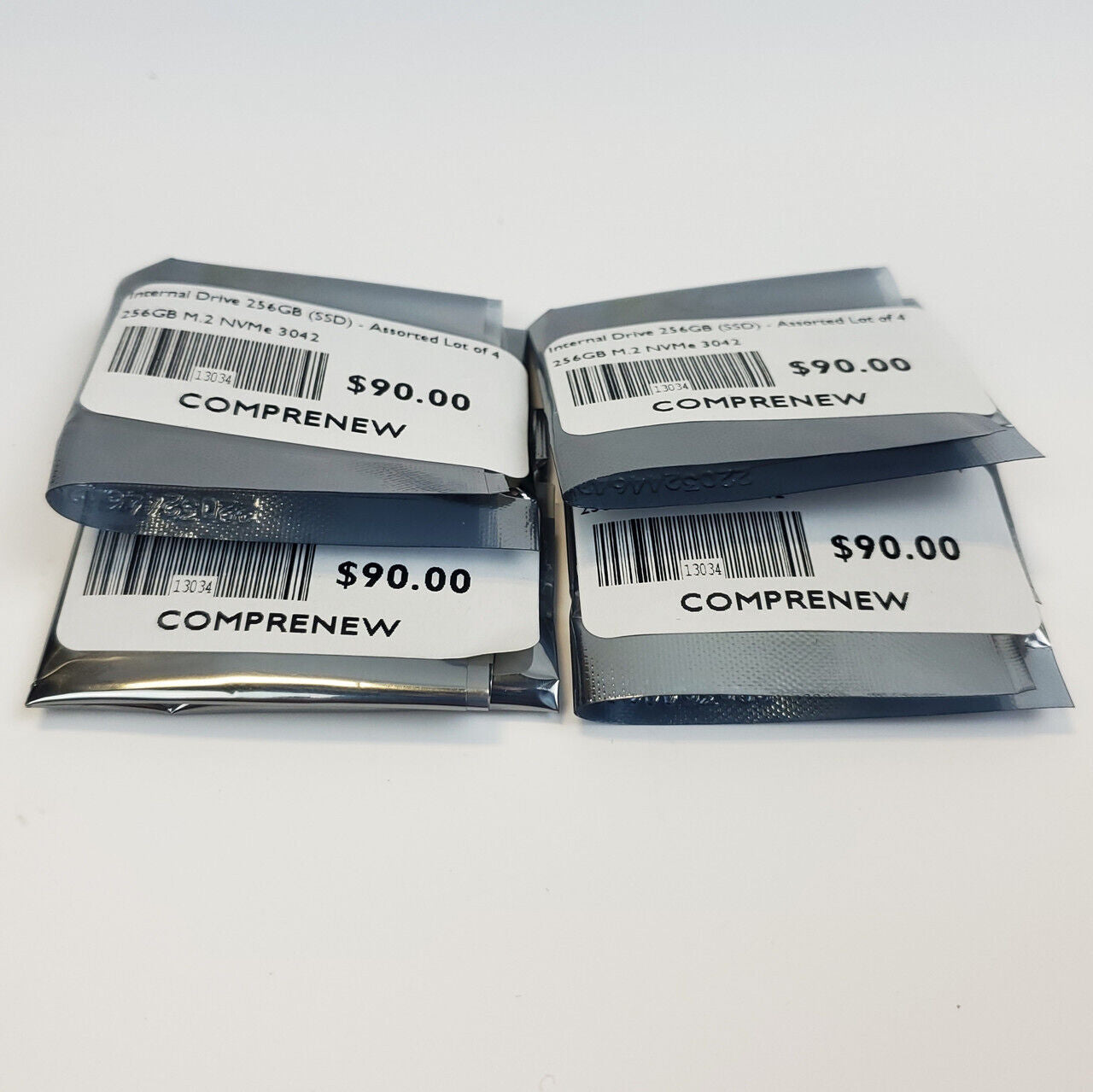 Lot of 4 - Assorted 256GB M.2 NVMe 3042 Internal SSD | Grade A - ShopComprenew