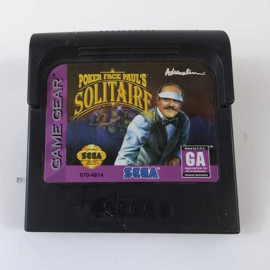 Sega Game Gear Game - Poker Face Paul's Solitaire | Grade B