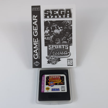 Sega Game Gear Game - Sports Trivia | grade B