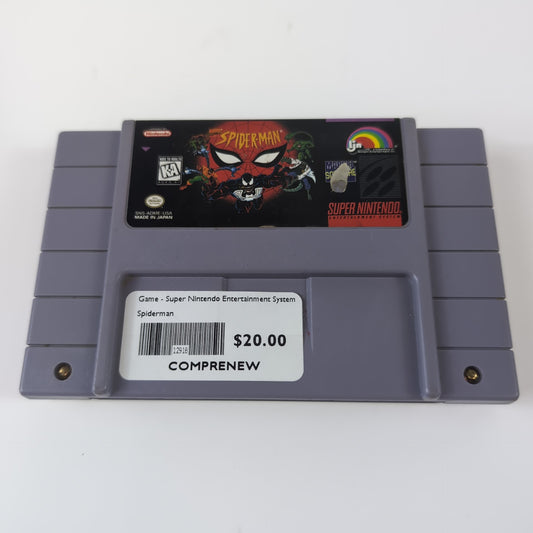 Nintendo SNES Game - Spider-Man | Grade B