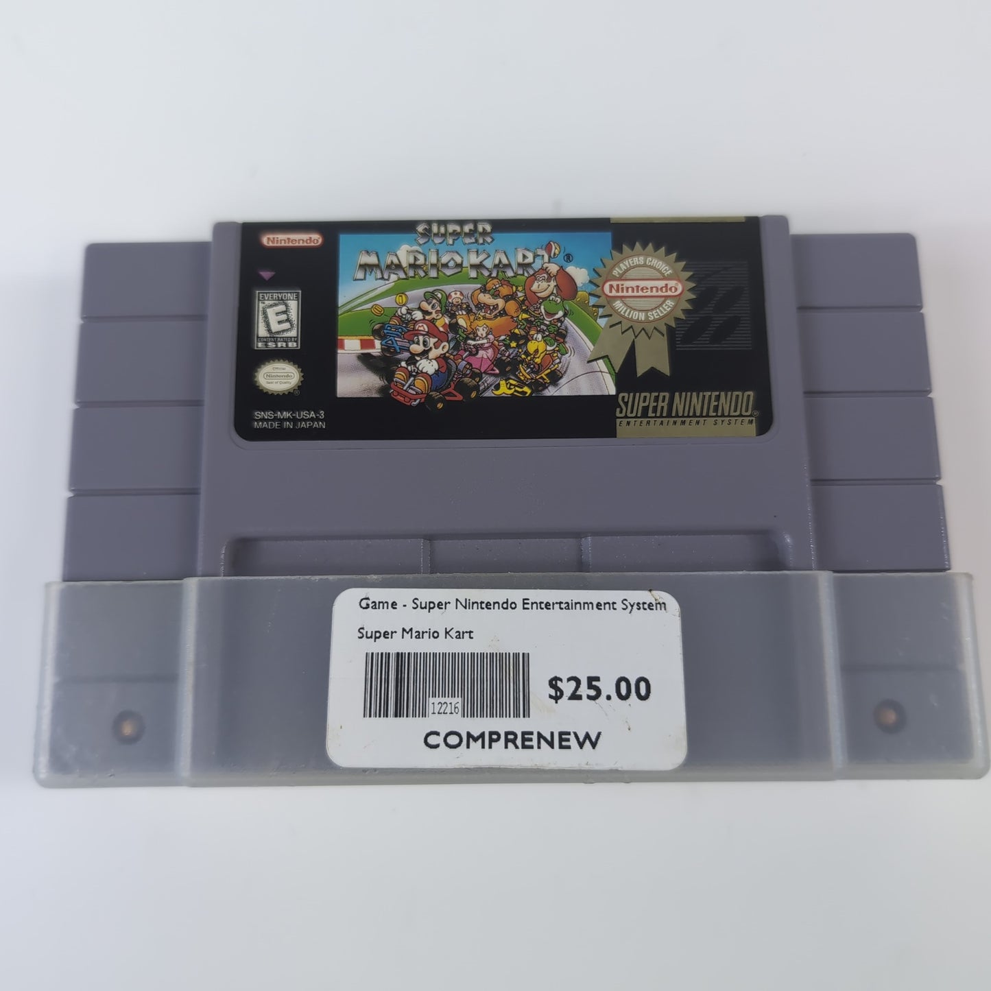 Nintendo SNES Game - Super Mario Kart | Grade B