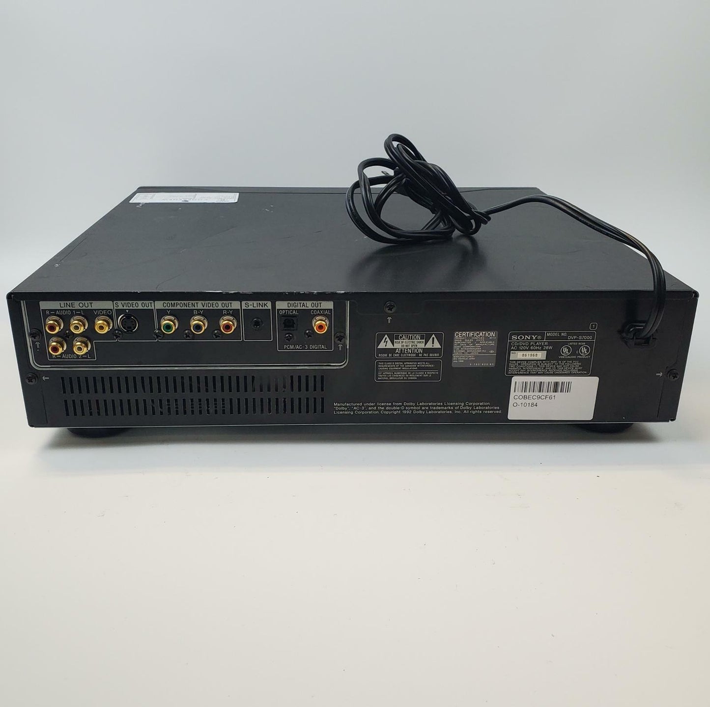 Sony DVP-S7000 5-Disc CD/DVD Changer | Grade B