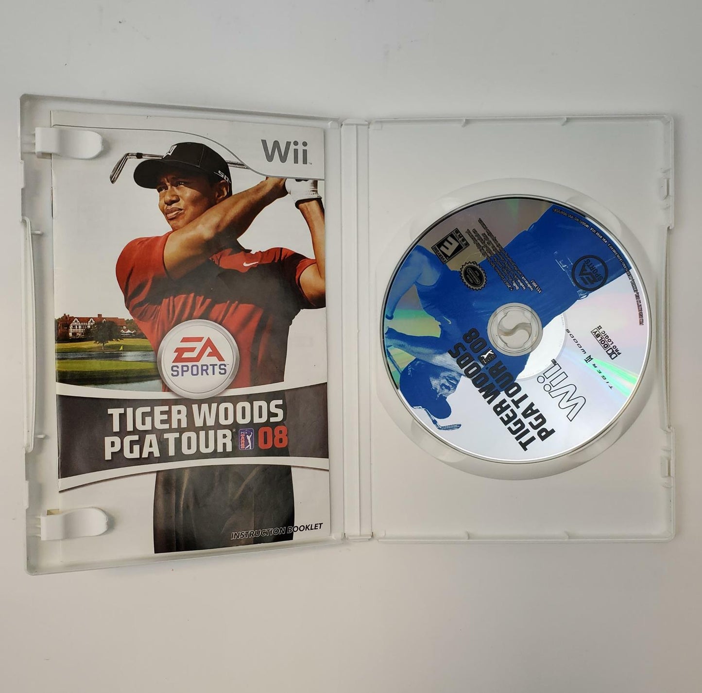 Nintendo Wii Game: Tiger Woods PGA Tour 08 Bundle w/ SKLZ SimStix Club | Grade A