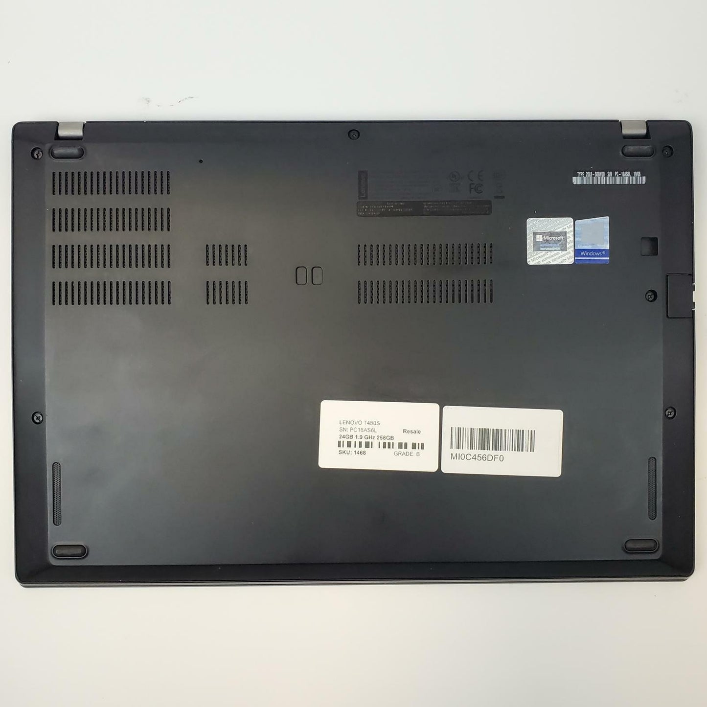 Lenovo T480S Win 11 Home i7-8650U 24GB RAM 256GB NVMe |  Grade B