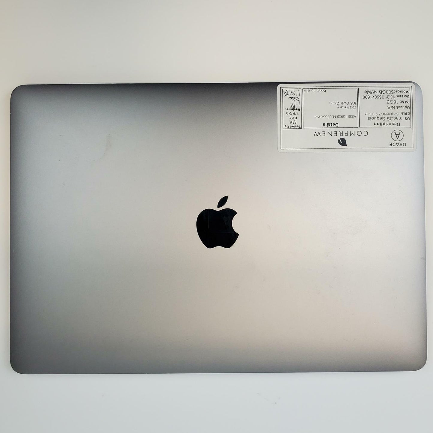 Apple MacBook Pro A2251 macOS Sequoia i5-1038NG7 16GB RAM 500GB NVMe |  Grade A