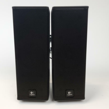 Logitech X-240 120V 60Hz 25W RMS 2.1 Subwoofer Speaker System | Grade B