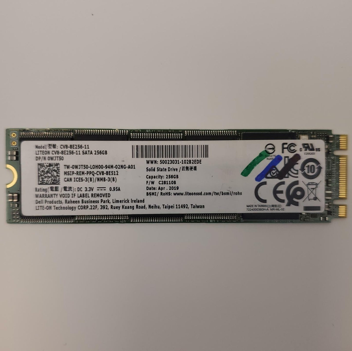 Lite-On CV8-8E256-11 256GB 2280 Gen3 M.2 SSD | Grade A