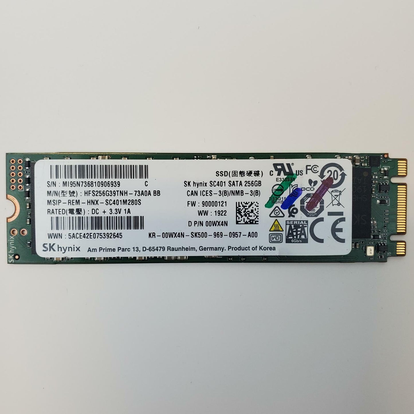 SK Hynix HFS256G39TNH-73A0A 256GB 2280 Gen3 M.2 SSD | Grade A