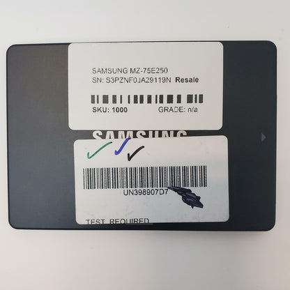 Samsung MZ-75E250 250GB 2.5" SATA Internal SSD | Grade A