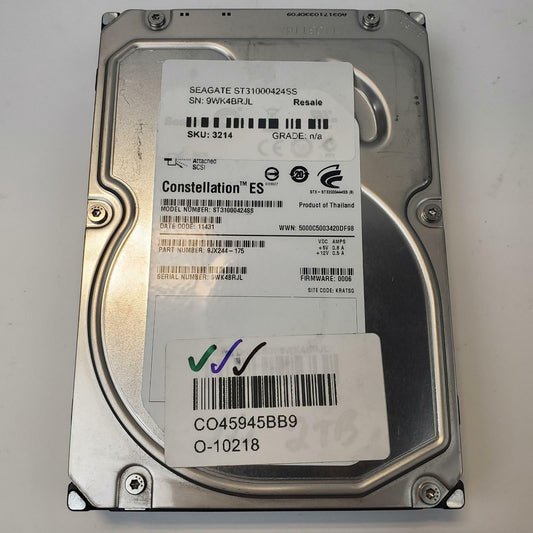 Seagate ST31000424SS 1TB 3.5" SAS Internal HDD | Grade A