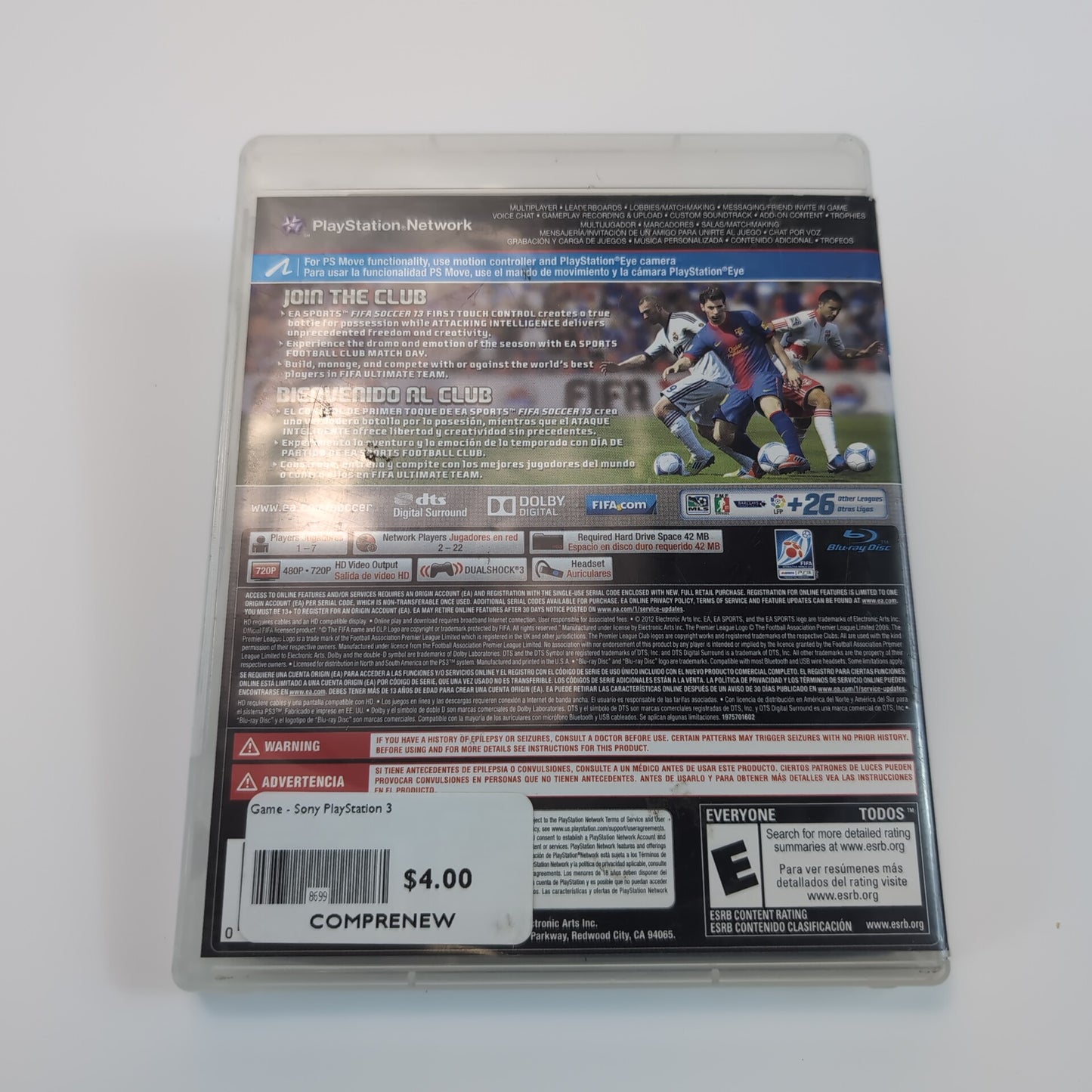 Sony PlayStation 3  Game - FIFA Soccer 13 | Grade B