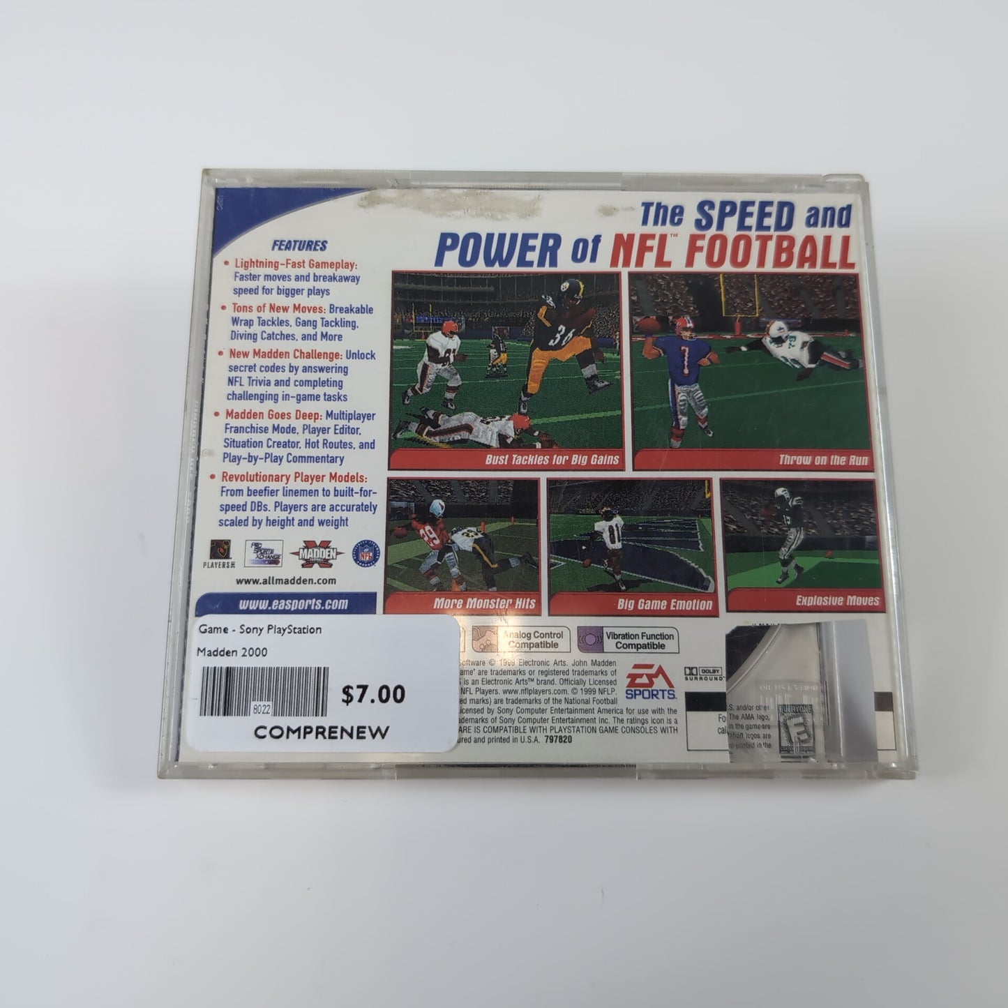 Sony PlayStation Game - Madden 2000 | Grade B