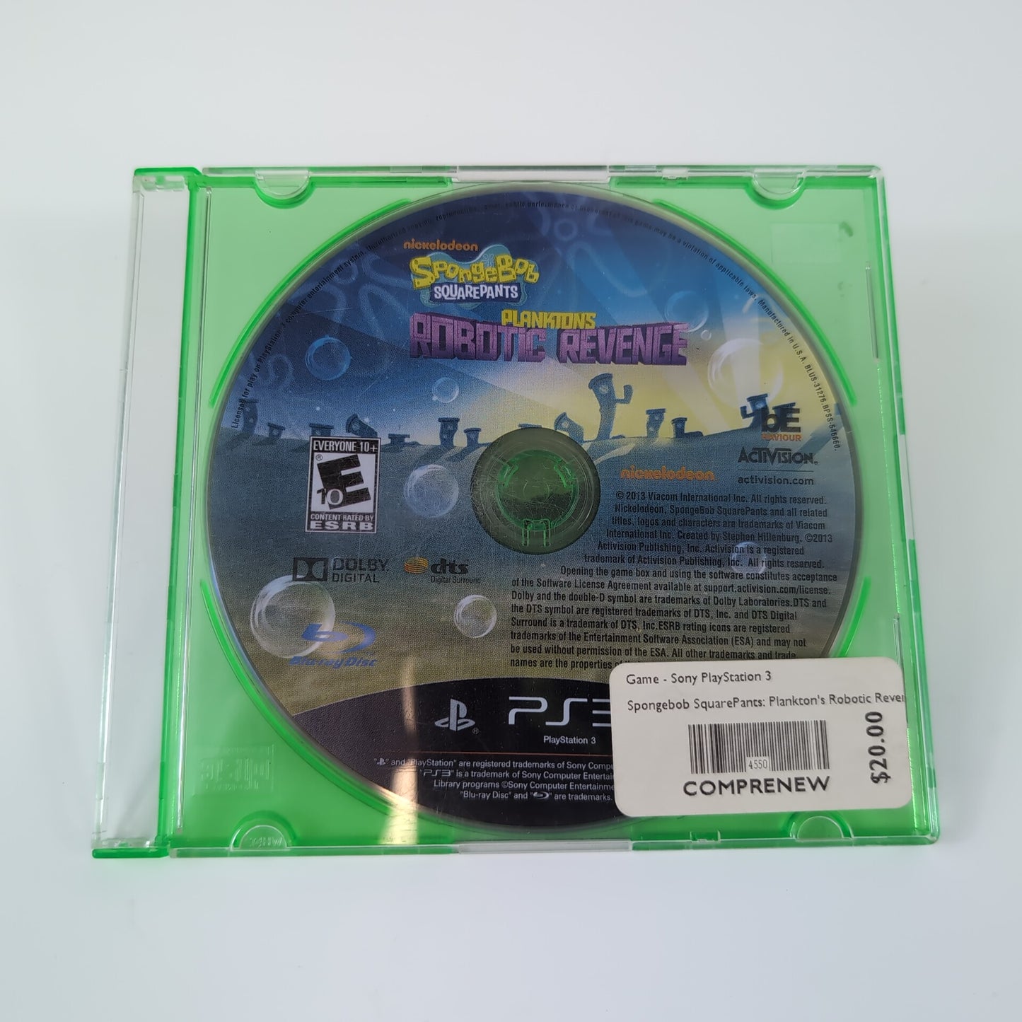 Sony PlayStation 3 Game - Spongebob Squarepants: Plankton's Robotic Revenge | Grade B