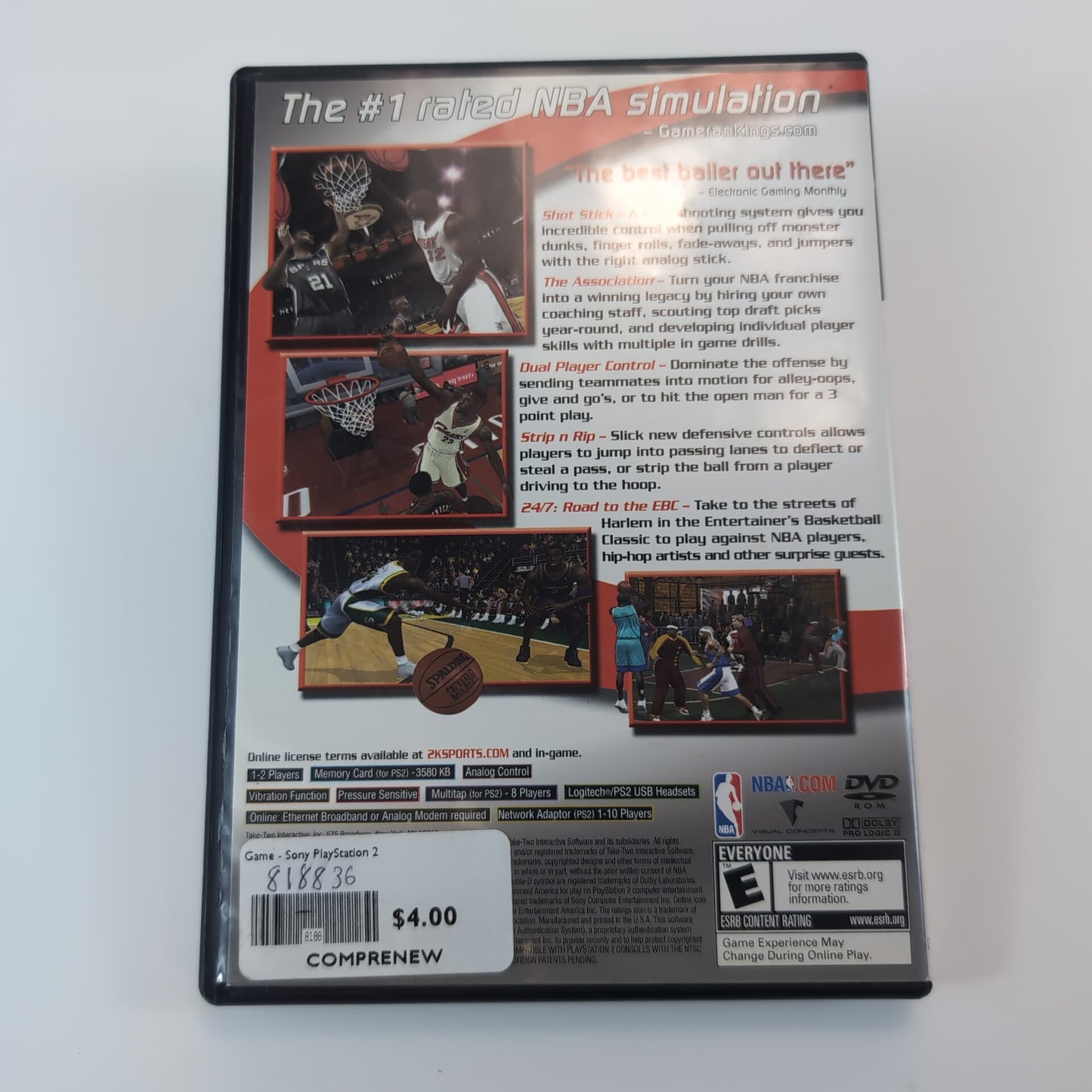 Sony PlayStation 2 Game - NBA 2K6 | Grade B