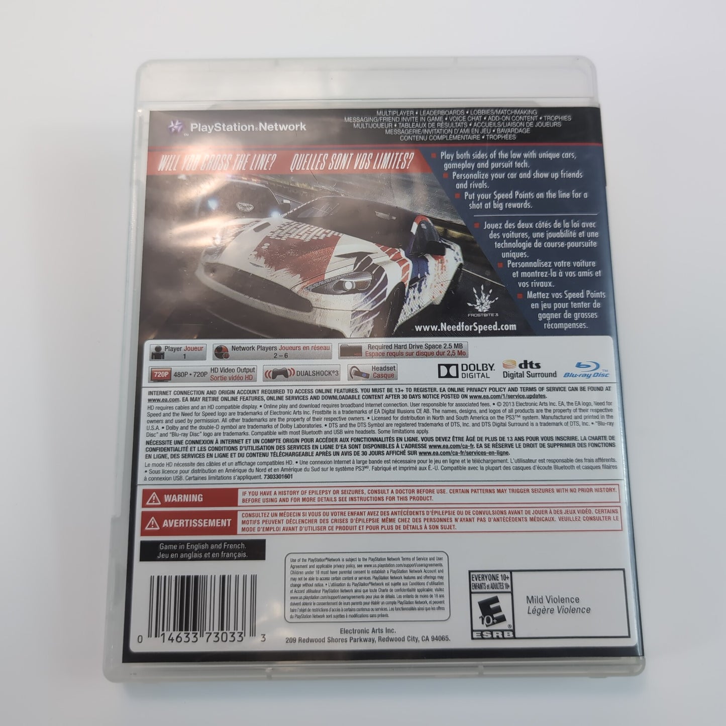 Sony PlayStation 3 Game - Need For Speed Rivals | Grade B