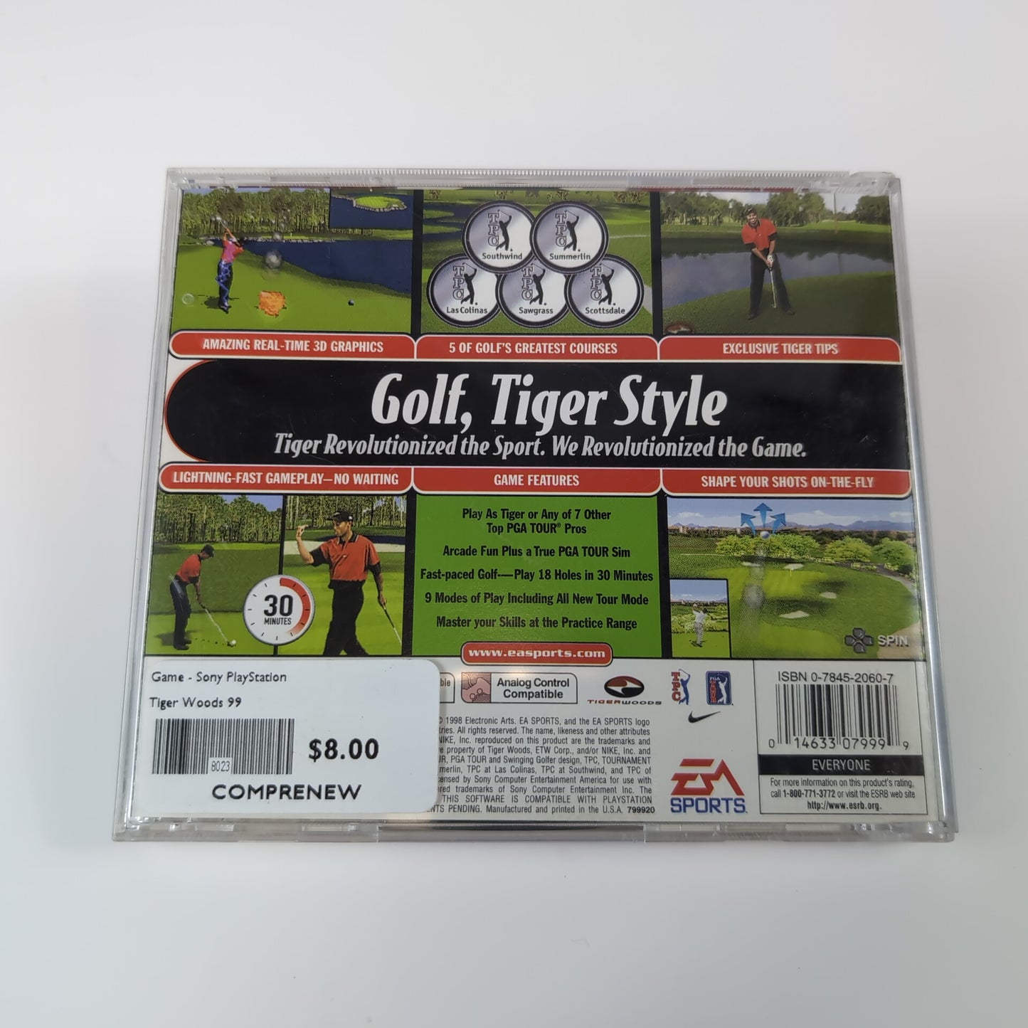 Sony PlayStation Game - Tiger Woods '99 | Grade B