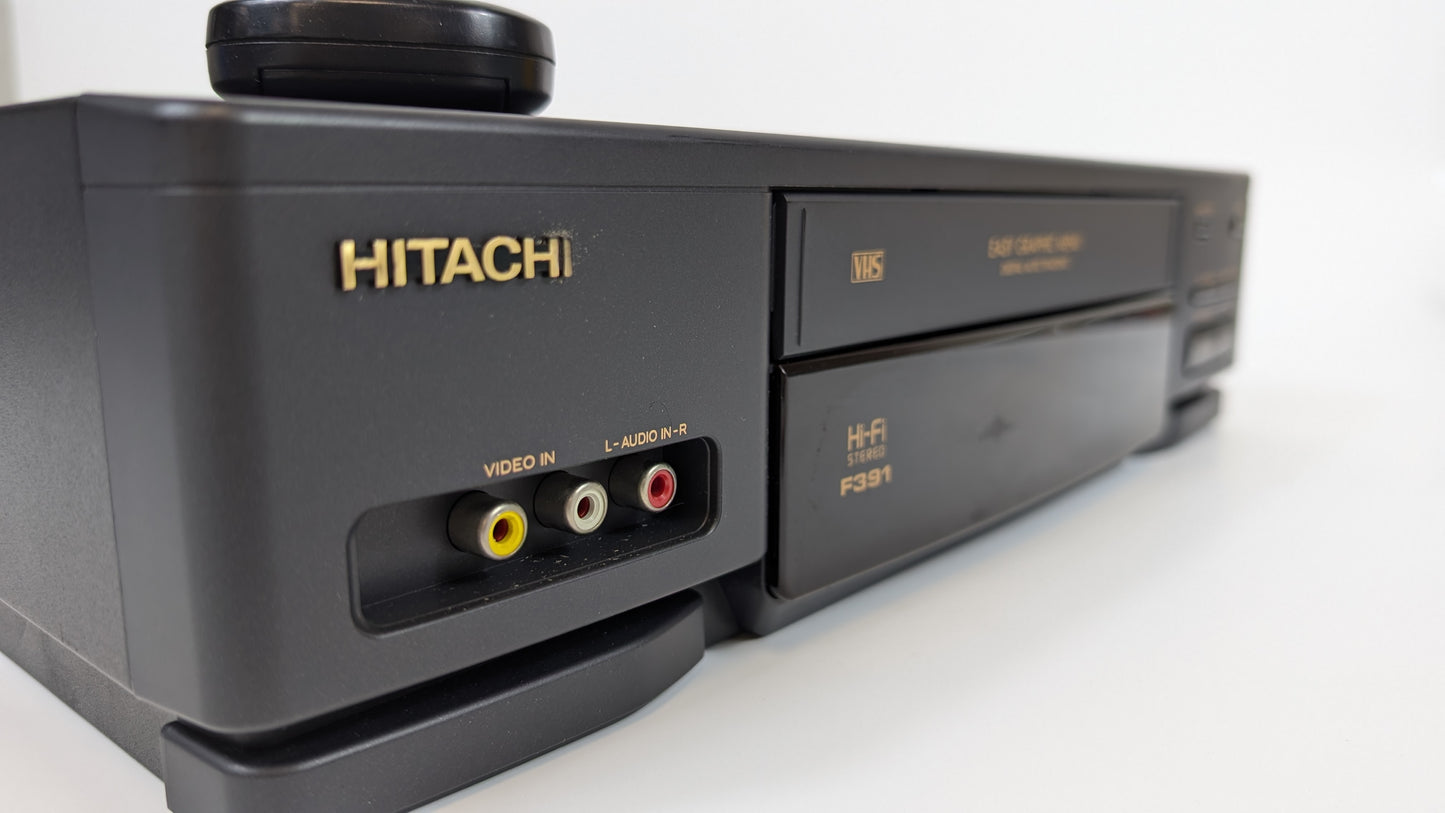 Hitachi VT-F391A VCR/VHS Player With Remote | Grade B