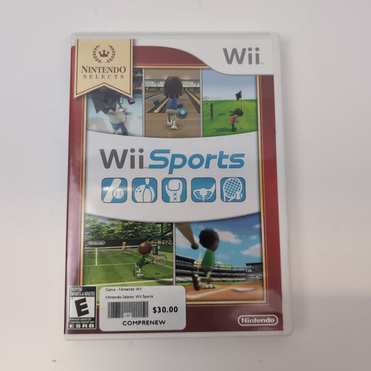 Nintendo Wii Game - Nintendo Selects: Wii Sports