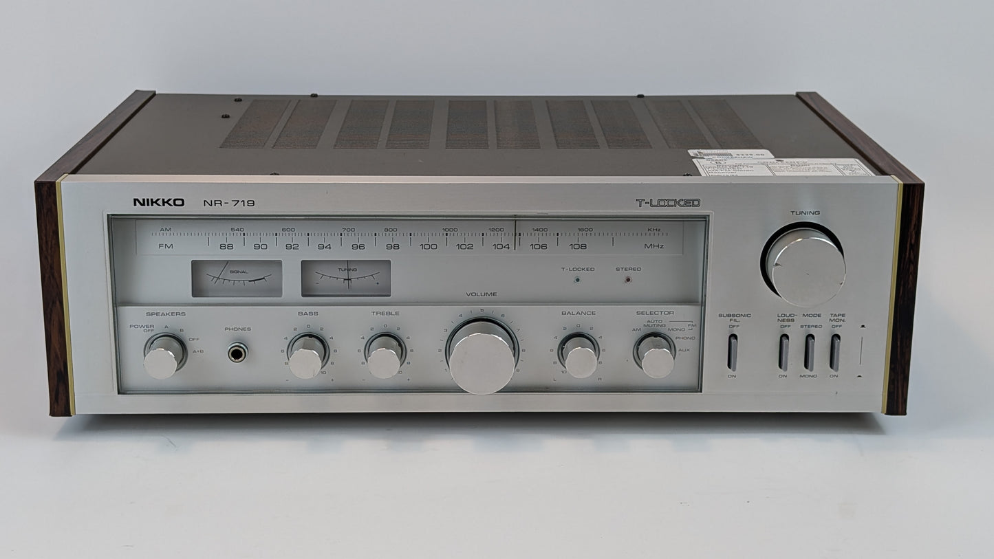 Nikko NR-719 T-Locked AM-FM Stereo Receiver | Grade B