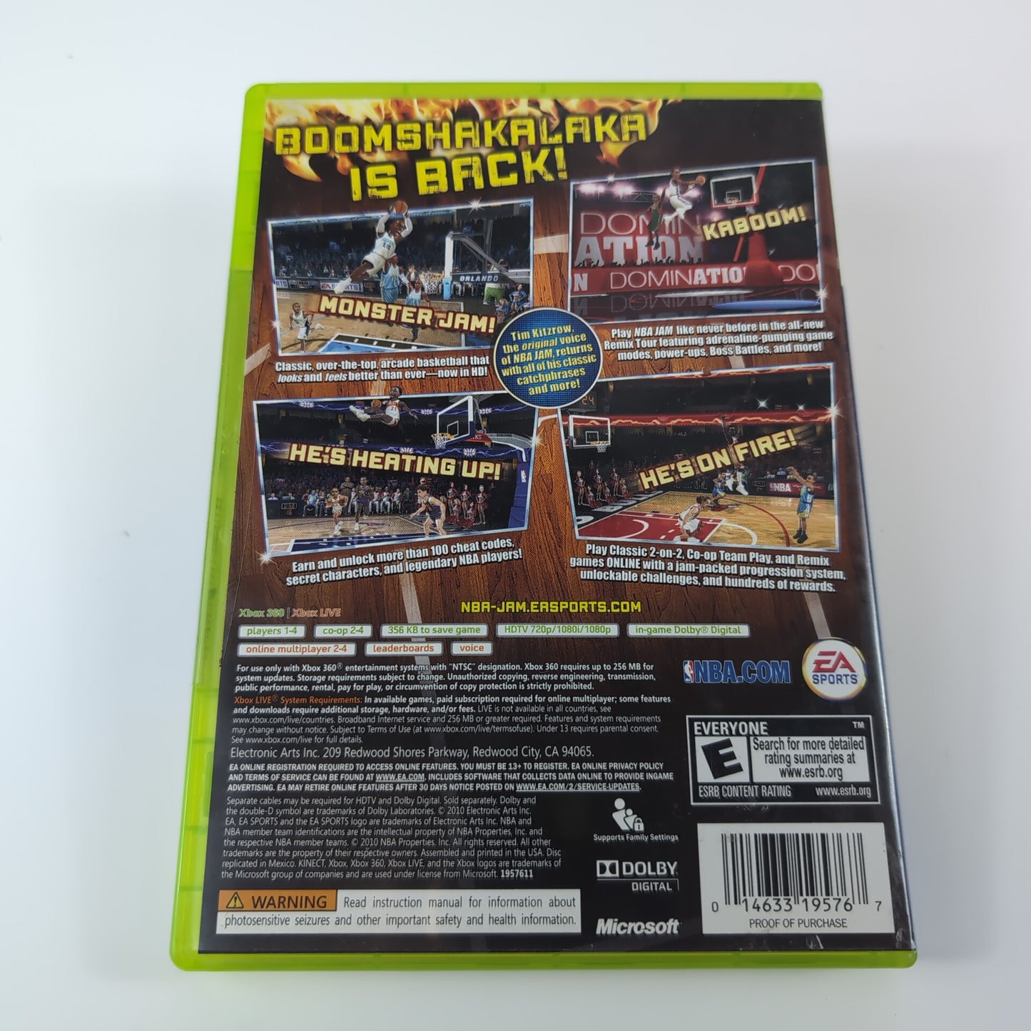 Microsoft Xbox 360 Game - NBA Jam | Grade B