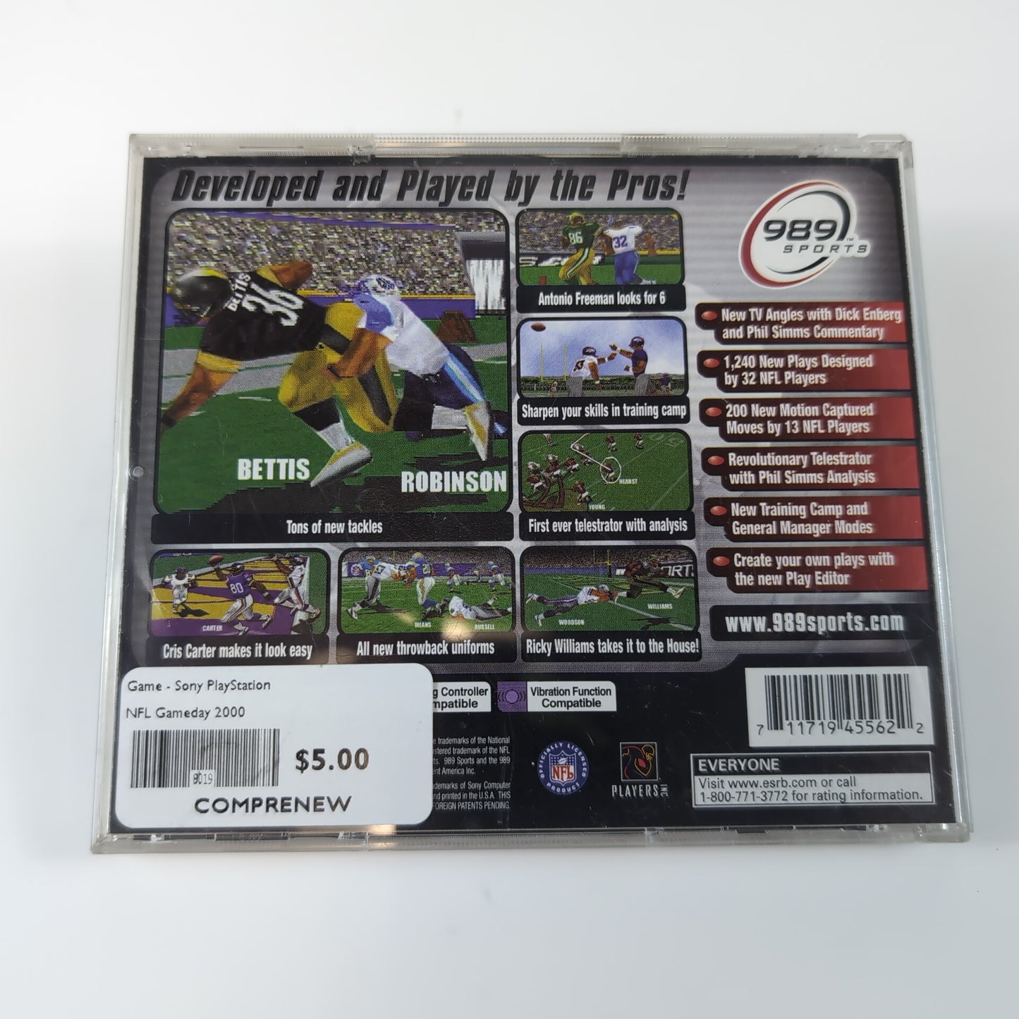 Sony PlayStation Game - NFL Gameday 2000 | Grade B